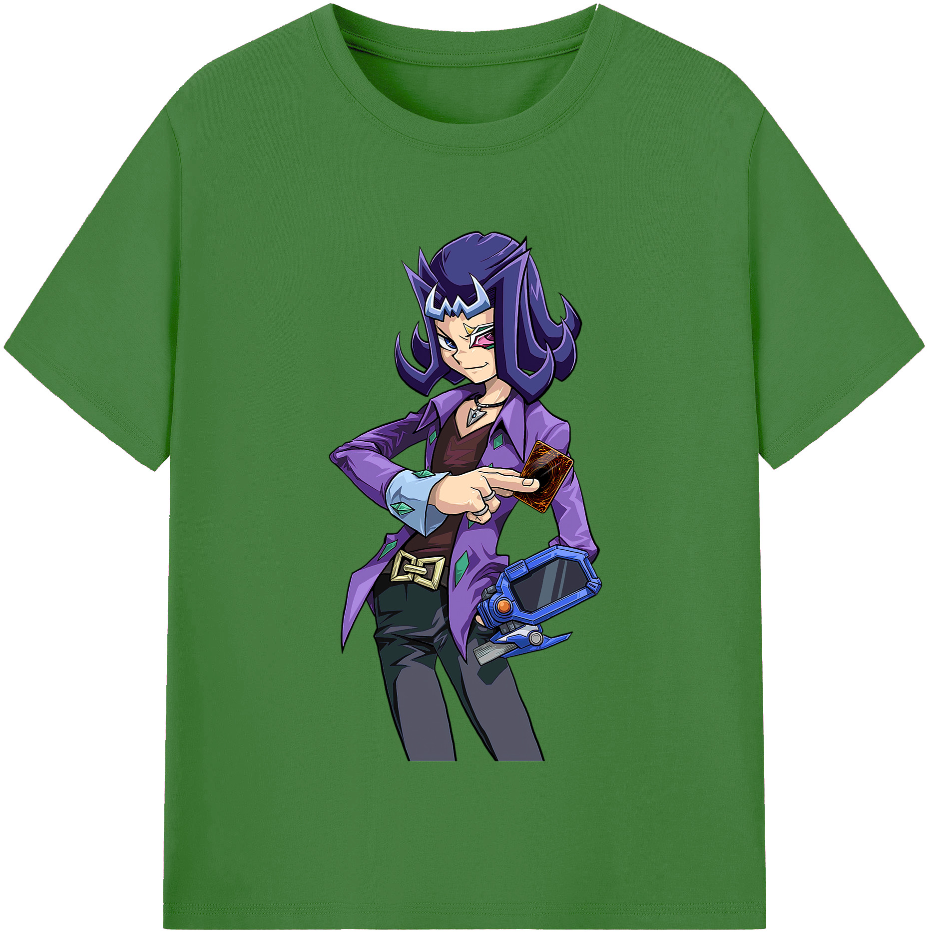 （画像用） 遊☆戯☆王 Yu-Gi-Oh! レディースカジュアルプリントTシャツ（綿100％）